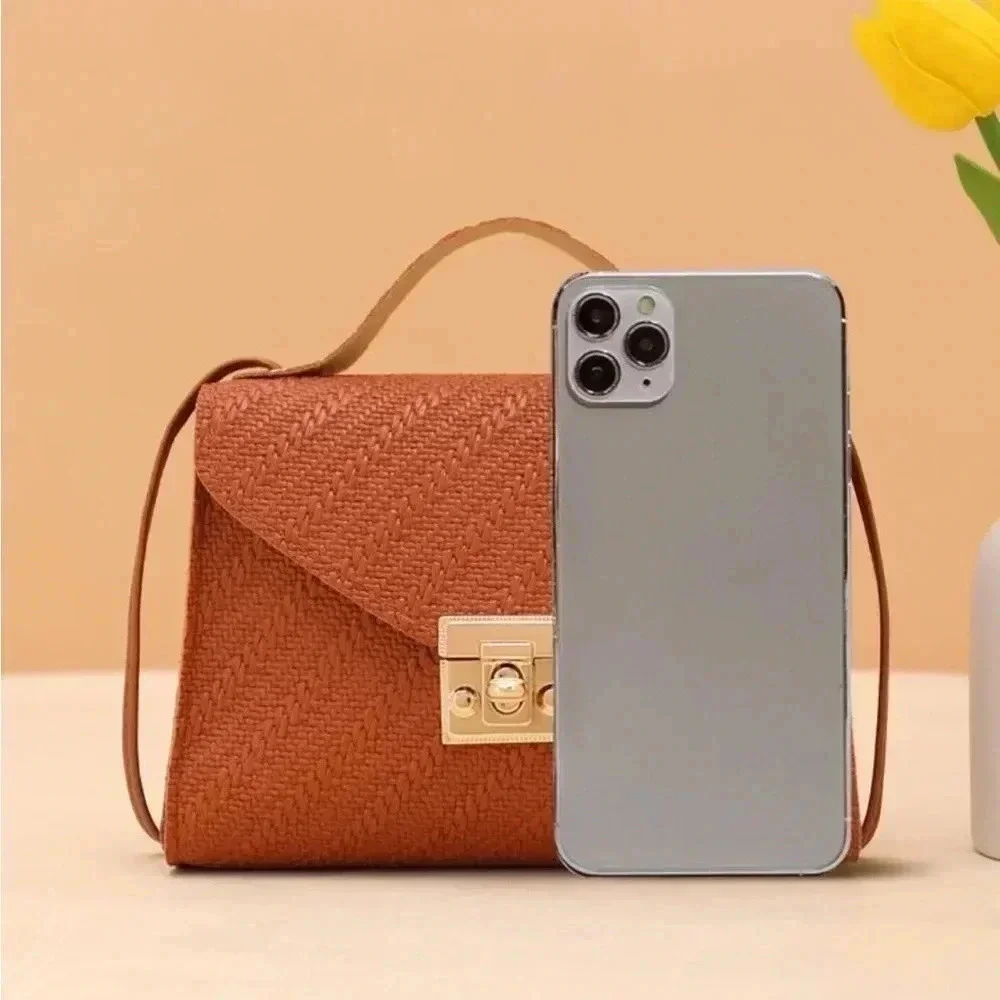 ⚠️Clearance Brown Lock Buckle Crossbody Bag - Picture 5 of 6